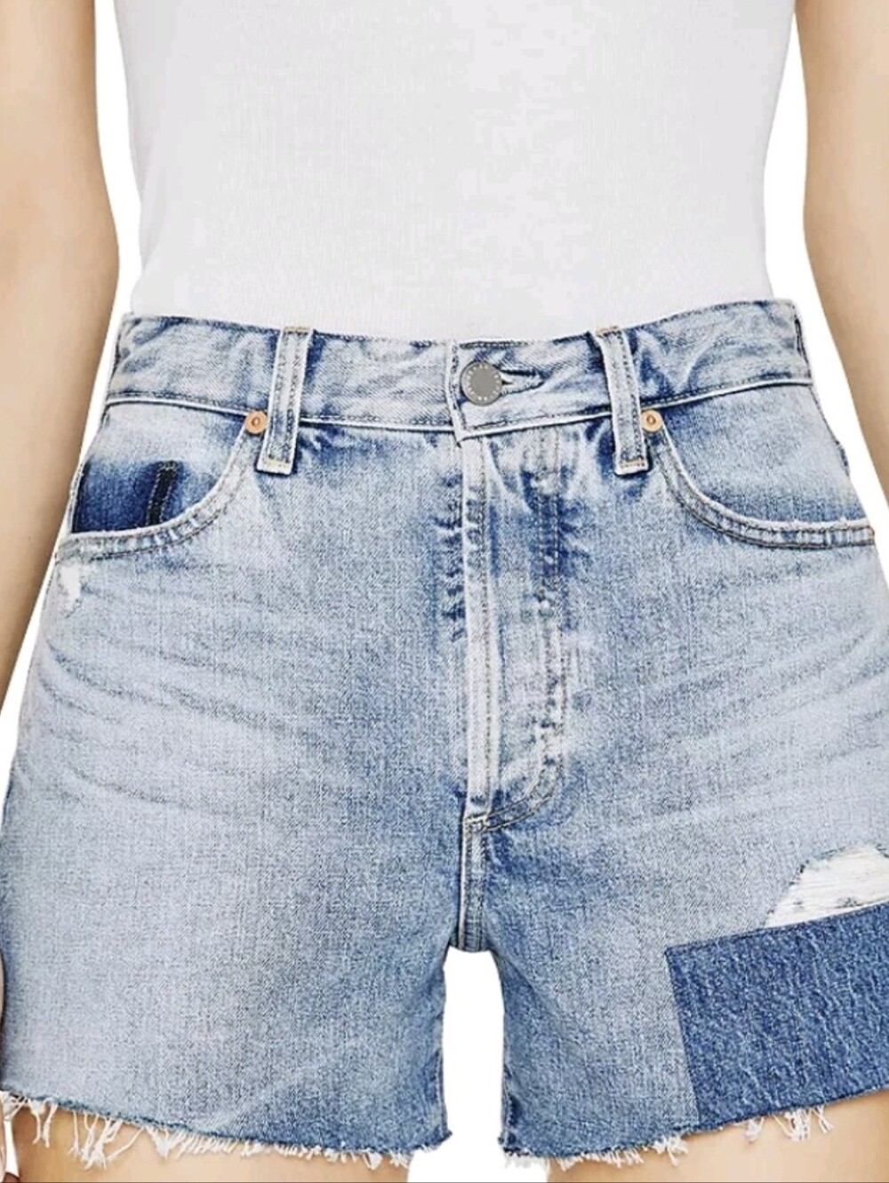 AG Alexxis High Rise Cutoff Jean Shorts 23 Years Facade